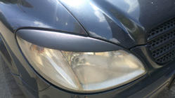 Mercedes Vito W639 2004–2014 Ravne veke za žaromete (2004-2010, 2 kosa, plastika) Mat črna fotografija 4
