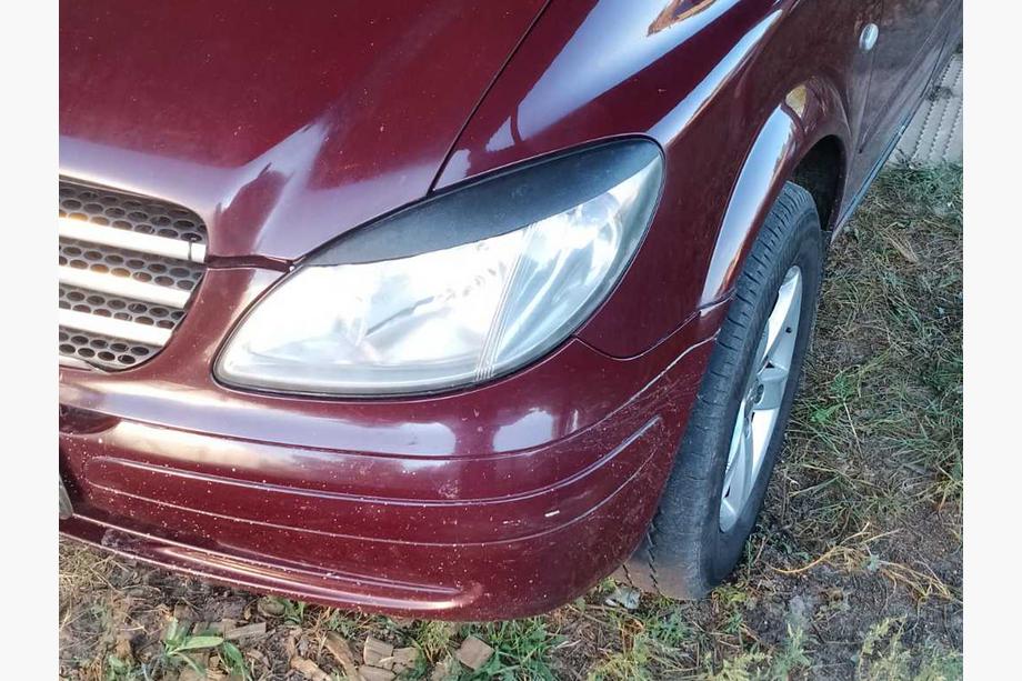 Mercedes Vito W639 2004–2014 Ravne veke za žaromete (2004-2010, 2 kosa, plastika) Fotografija 2
