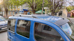 Fiat Doblo I 2005–2010 Kromirane strešne sani Maxi osnova, plastične nogice fotografija 3