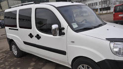Fiat Doblo I 2005–2010 Kromirane strešne sani Maxi osnova, plastične nogice fotografija 19