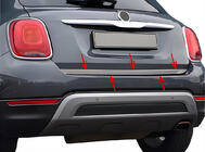 Fiat 500X 2014–2024 Nerjaveča zaščitna letvica roba prtljažnika fotografija 7