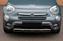 Fiat 500X 2014–2024 Obloga sprednjega odbijača (nerjaveče jeklo) fotografija 5