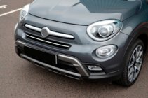 Fiat 500X 2014–2024 Obloga sprednjega odbijača (nerjaveče jeklo) fotografija 4