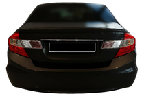 Honda Civic Sedan IX 2011–2016 Okrasna letev nad registrsko tablico (inox) fotografija 1