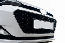 Hyundai I-20 2014–2020 Okvir maske 2014-2018 (2 kosa, nerjavno jeklo) fotografija 1