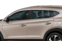 Hyundai Tucson TL 2016–2021 Zgornje okenske letvice (10 kos, nerjaveče jeklo) fotografija 1