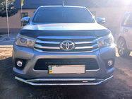 Toyota Hilux 2015– Sprednji dvojni zaščitni lok Vegas (2015-2020, nerjaveče jeklo) fotografija 3