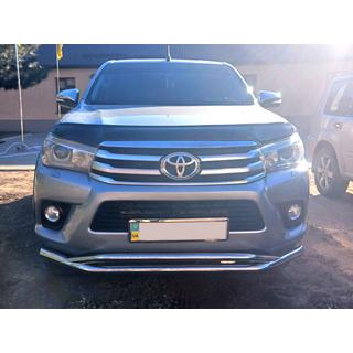 Sprednji dvojni zaščitni lok Vegas (2015-2020, nerjaveče jeklo) Toyota Hilux 2015– fotografija 3