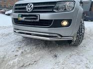 Volkswagen Amarok 2010–2022 Sprednji dvojni zaščitni lok Vegas 2010-2016 (nerjaveče jeklo) fotografija 5