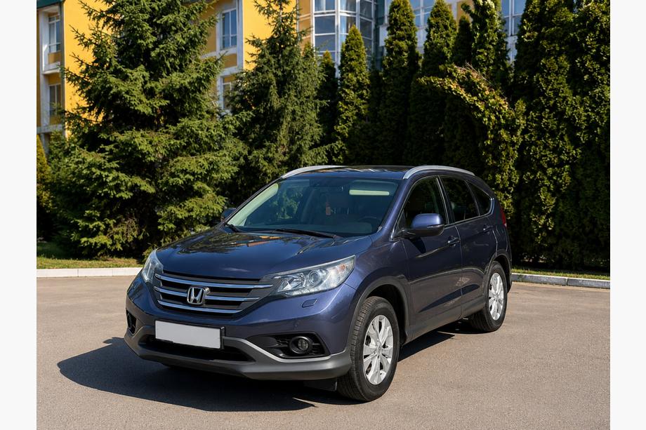 Honda CRV 2012–2016 Integrirani strešni nosilci (reilingi) sivi OEM (ABS plastika, vgradnja z vijaki) Fotografija 2