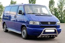 Volkswagen T4 Transporter 1990–2003 Sprednji zaščitni lok WT003 60 mm (nerjavno jeklo) fotografija 5