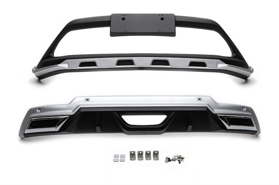 Toyota C-HR 2016–2023 Sprednji in zadnji lip spojler V1 (2 kosa, plastika) Image
