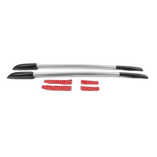 Originalni sivi strešni nosilci (aluminij, pritrditev z dvostranskim trakom) Nissan Qashqai 2007–2010 fotografija 1
