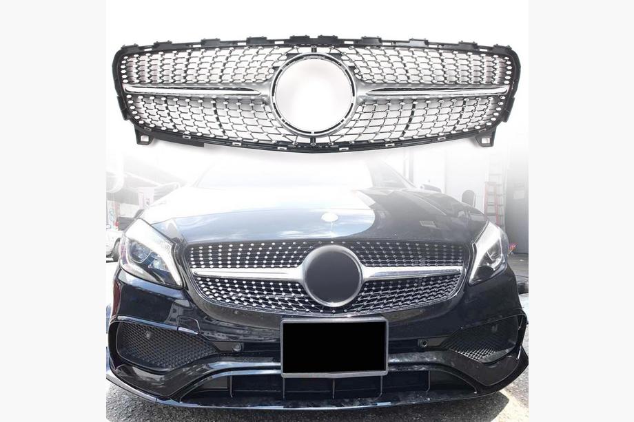 Mercedes A-class W176 2012–2018 Sprednja maska hladilnika Diamond Silver (2015-2018) Image