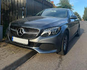 Mercedes C-class W205 2014–2021 Sprednja maska Diamond Silver (za Avantgarde/AMG-Line/C43 AMG) 2014-2018, brez kamere fotografija 5