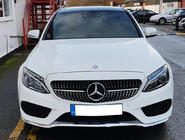 Mercedes C-class W205 2014–2021 Sprednja maska Diamond Silver (za Avantgarde/AMG-Line/C43 AMG) 2014-2018, brez kamere fotografija 17