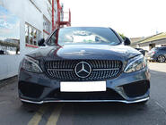 Mercedes C-class W205 2014–2021 Sprednja maska Diamond Silver (za Avantgarde/AMG-Line/C43 AMG) 2014-2018, brez kamere fotografija 19