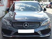 Mercedes C-class W205 2014–2021 Sprednja maska Diamond Silver (za Avantgarde/AMG-Line/C43 AMG) 2014-2018, brez kamere fotografija 20