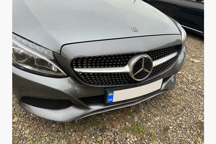 Mercedes C-class W205 2014–2021 Sprednja maska Diamond Silver (za Avantgarde/AMG-Line/C43 AMG) 2014-2018, brez kamere Image