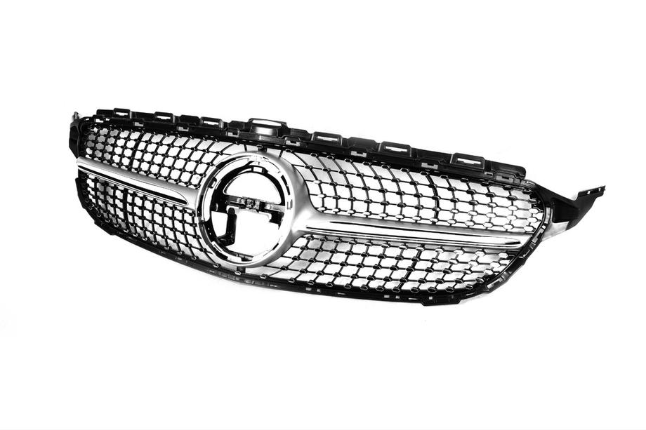 Mercedes C-class W205 2014–2021 Sprednja maska Diamond Silver (za Avantgarde/AMG-Line/C43 AMG) Fotografija 13