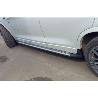 Originalne stranske stopnice V2 (2 kosa, aluminij) BMW X4 F26 2014–2018 fotografija 1