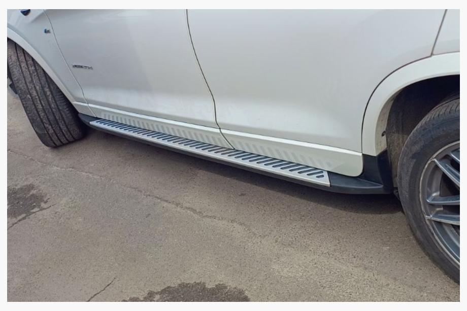 BMW X4 F26 2014–2018 Originalne stranske stopnice V2 (2 kosa, aluminij) Image