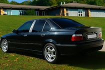 BMW serija 3 E36 1990–2000 Kromirane obloge stebričkov (nerjavno jeklo) fotografija 1