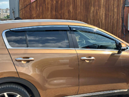 Kia Sportage 2015–2021 Vetrni deflektorji oken s kromiranim okrasnim trakom (4 kos, Niken) fotografija 11