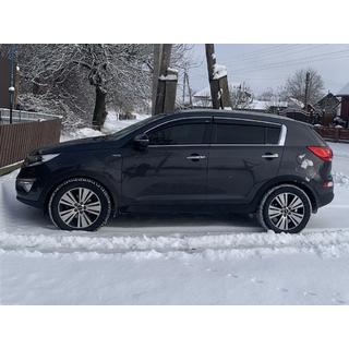 Vetrni deflektorji oken s kromirano letvico (4 kos, Niken) Kia Sportage 2010–2015 fotografija 1