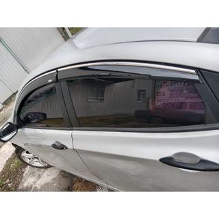 Deflektorji oken s kromirano letvijo SD (4 kosi, Niken) Hyundai Accent 2011–2017 fotografija 3