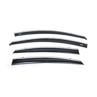 Deflektorji oken s kromirano letvijo SD (4 kosi, Niken) Hyundai Accent 2011–2017 fotografija 4