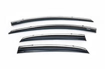 Hyundai I-30 2012–2017 Vetrni deflektorji za okna s kromirano letvijo HB (4 kosi, Niken) fotografija 2