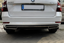 Skoda Octavia III A7 2013–2019 Obroba zadnjega difuzorja (2013-2017, nerjaveče jeklo) Carmos - turško nerjaveče jeklo fotografija 8