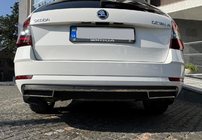 Skoda Octavia III A7 2013–2019 Obroba zadnjega difuzorja (2013-2017, nerjaveče jeklo) Carmos - turško nerjaveče jeklo fotografija 7