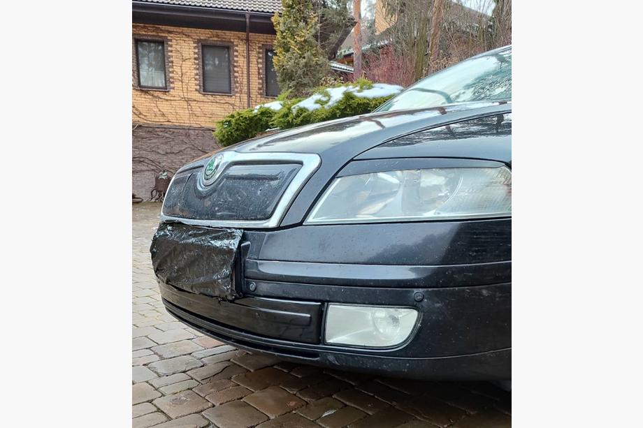 Skoda Octavia II A5 2006–2010 Zimski pokrov maske (spodnji) Mat Fotografija 2