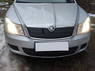 Skoda Octavia II A5 2010–2013 Zimska prekrivna maska za mrežo hladilnika (zgornja) fotografija 1