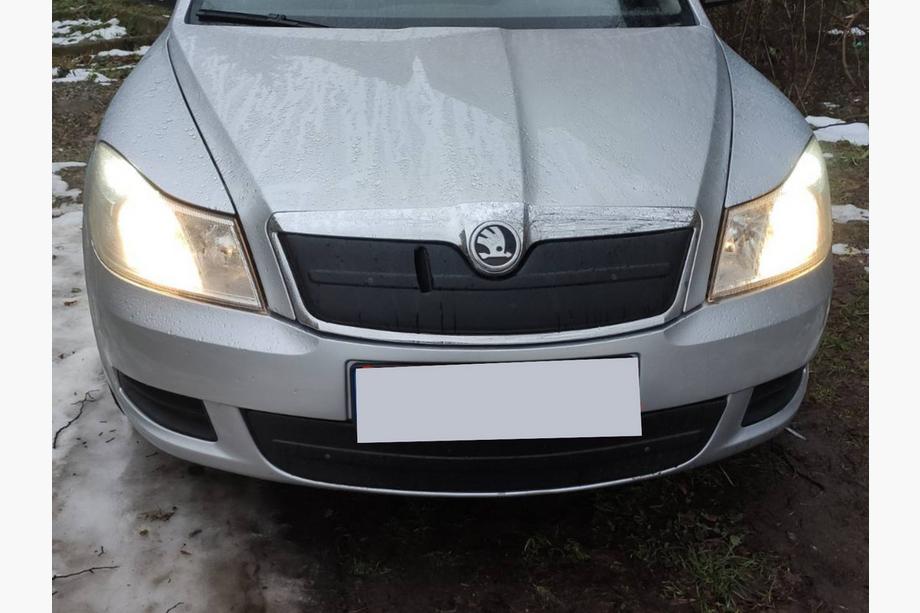 Skoda Octavia II A5 2010–2013 Zimska prekrivna maska za mrežo hladilnika (zgornja) Image