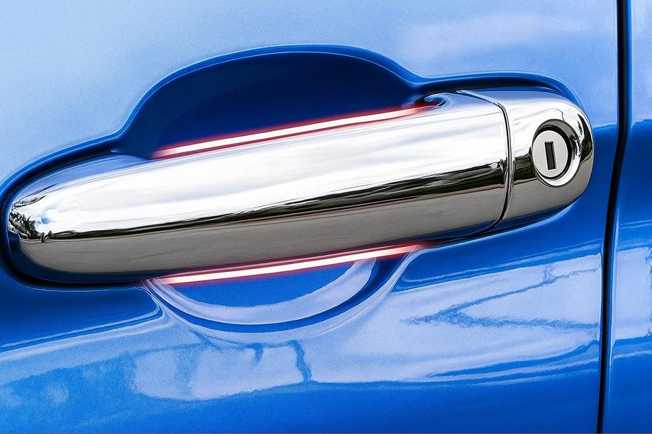 BMW Serija 5 E60/E61 2003–2010 Kromirane obloge kljuk vrat (4 kosi, nerjavno jeklo) Image
