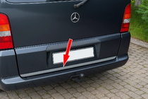 Mercedes Vito W638 1996–2003 Nerjaveča zaščitna letvica roba prtljažnika fotografija 1