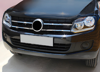 Volkswagen Amarok 2010–2022 Okrasne letvice za masko 2010-2016 (ozki trakovi, 4 kosi, nerjaveče jeklo) Carmos - turško nerjaveče jeklo fotografija 2