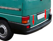 Volkswagen T4 Caravelle/Multivan 1990–2003 Nerjaveča zaščitna letev za rob prtljažnika OmsaLine, zadnja dvižna vrata (1 vrata) fotografija 1