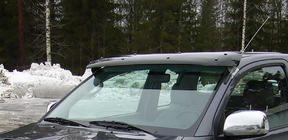 Mitsubishi L200 2006–2015 Senčnik za vetrobransko steklo (črn, na okvirju) fotografija 5