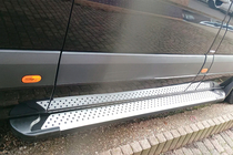 Mercedes Sprinter W906 2006–2018 Stranske stopnice Allmond Grey (2 kosa, aluminij) fotografija 5