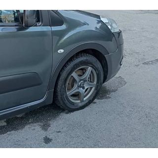 Obrobe kolotekov (4 kosi, črne) Citroen Berlingo 2008–2018 fotografija 4