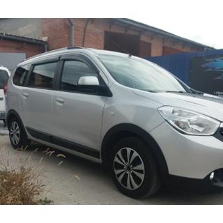 Obrobe kolotekov (4 kosi, črne) Dacia Lodgy 2012–2022 fotografija 3