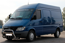 Mercedes Sprinter W901/902/903/904/905 1995–2006 Sprednji zaščitni lok WT004 (inox) 2000–2006 fotografija 2
