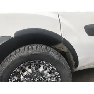 Obrobe kolotekov (4 kosi, črne) Fiat Doblo I 2001–2005 fotografija 2