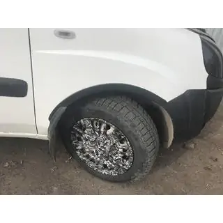 Obrobe kolotekov (4 kosi, črne) Fiat Doblo I 2005–2010 fotografija 2