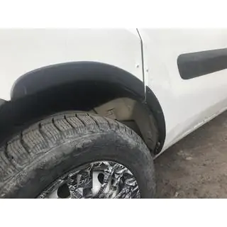 Obrobe kolotekov (4 kosi, črne) Fiat Doblo I 2005–2010 fotografija 3