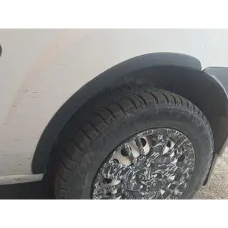 Obrobe kolotekov (4 kosi, črne) Fiat Doblo I 2005–2010 fotografija 4
